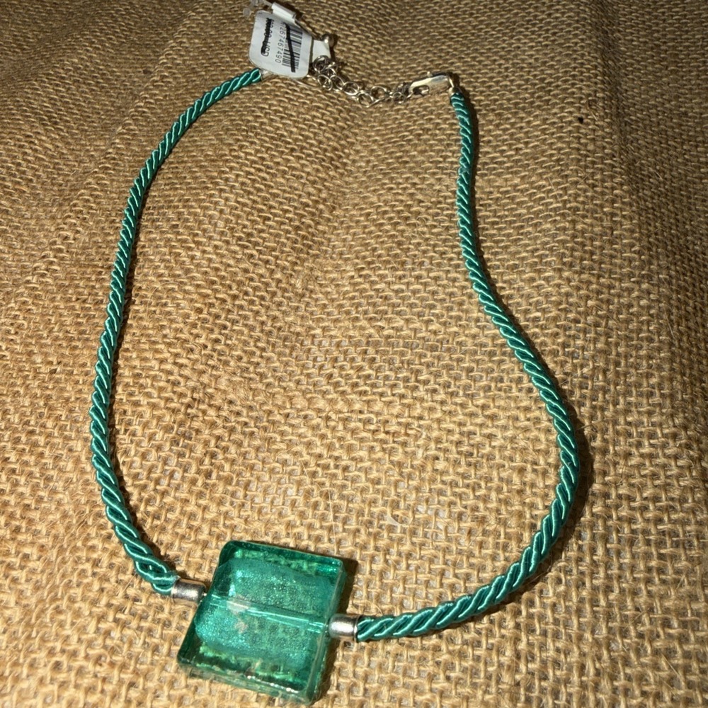 NEW‎ Free People Choker Teal Glass Bohemian Necklace Layering Sunshine Express